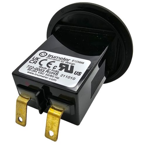 Hour Meter Round 240VAC Black Flush Mount Trumeter 722-0003 - Alna ...