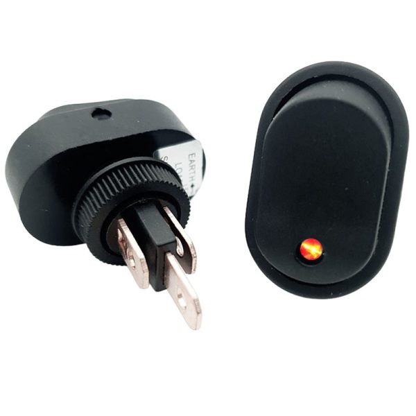 Rocker Switch ON OFF 12V 20A SPST Red LED - Alna Commodities Pty. Ltd.