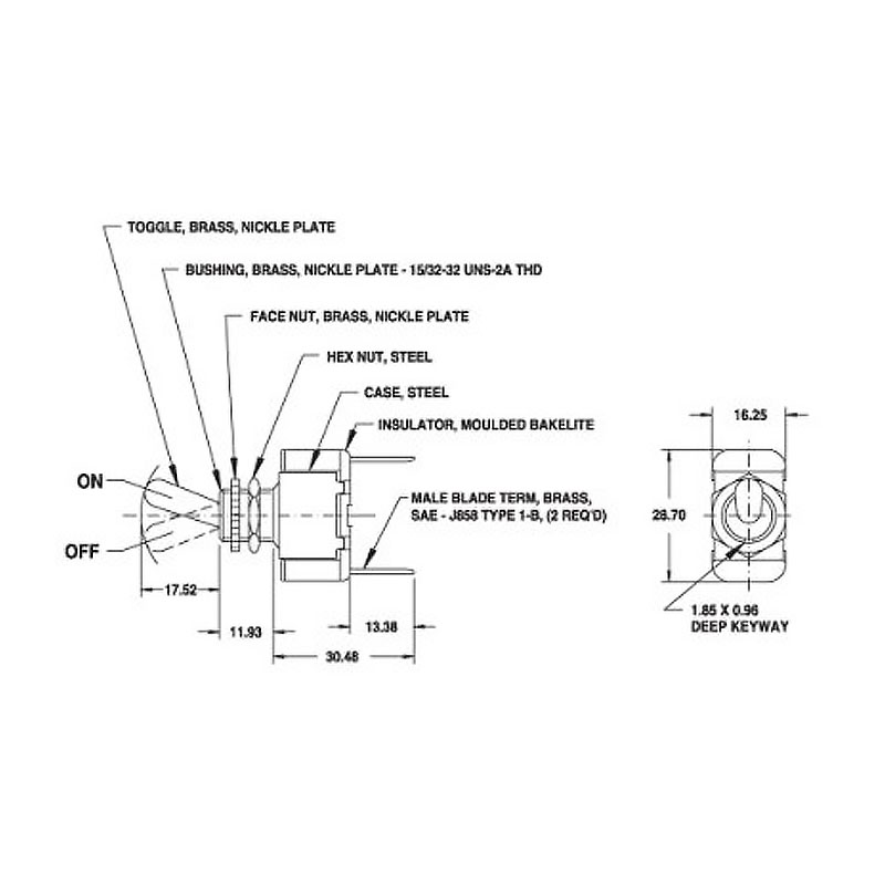 Cole Hersee 8486-05 Brake Neutral Safety Backup Switch – Right Hand Lever, Universal Fit