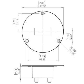 Digital Hour Meter Round 12V 24V Black 3 Hole AC or DC Trumeter 3410 ...