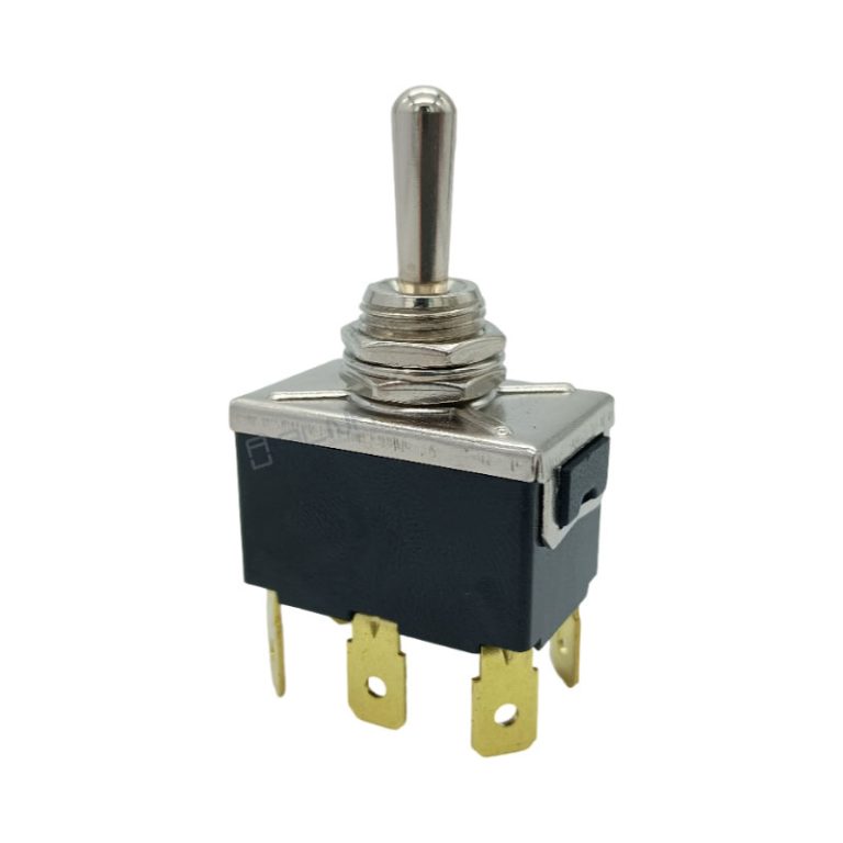 Weatherproof Spring Return Toggle Switch Toggle Switch Momentary On Off On Spring Return DPDT TB302E - Alna ...