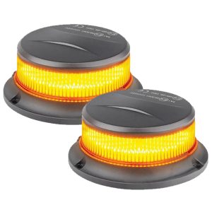 IONNIC 113 LED Amber Beacons 9-30V IP67 Class 1 3-Bolt 7-Flash Micro Safety Light