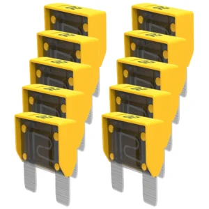 20A MAXI Blade Fuse 32V Yellow Automotive Fuse 10 Pack