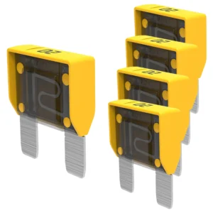 20A MAXI Blade Fuse 32V Yellow Automotive Fuse 5 Pack