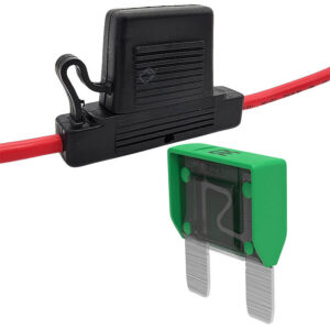 30A Maxi Blade Fuse Holder Weatherproof Inline Pre-Wired Cable 12V 24V Heavy Duty