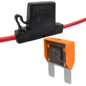40A Maxi Blade Fuse Holder Weatherproof Inline Pre-Wired Cable 12V 24V Heavy Duty