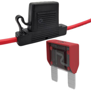 50A Maxi Blade Fuse Holder Weatherproof Inline Pre-Wired Cable 12V 24V Heavy Duty