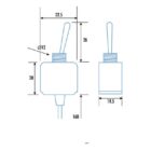 Marine Toggle Switch SPST sealed 20A fly leads - view 2