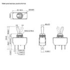 Marine Toggle Switch R13-447 SPDT IP56 - view 2