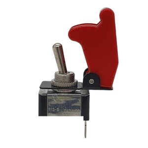 Toggle Switch Narva SPST 20A red missile switch cover