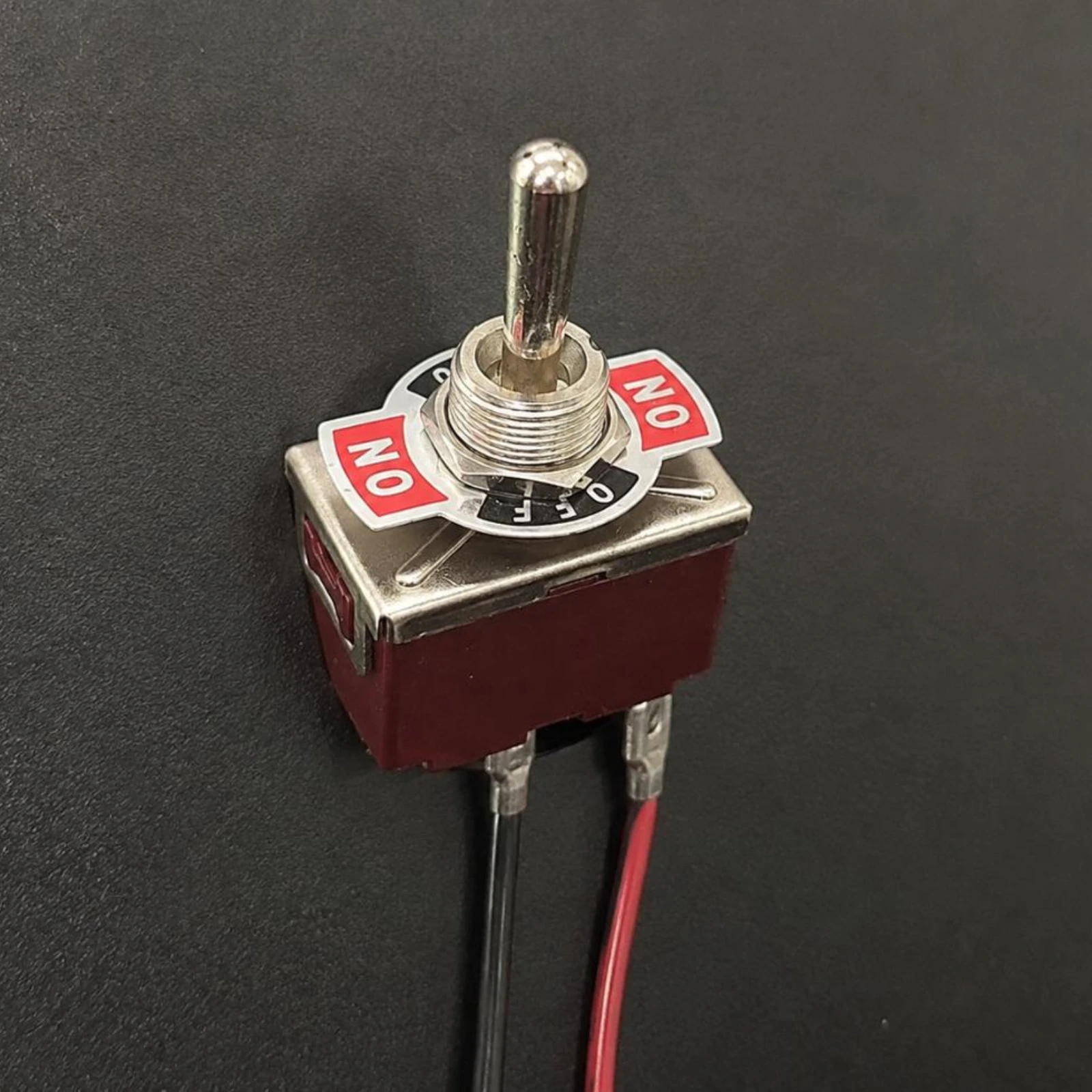 Toggle Switch On Off On DPDT KN3C-203 installed in a switch panel