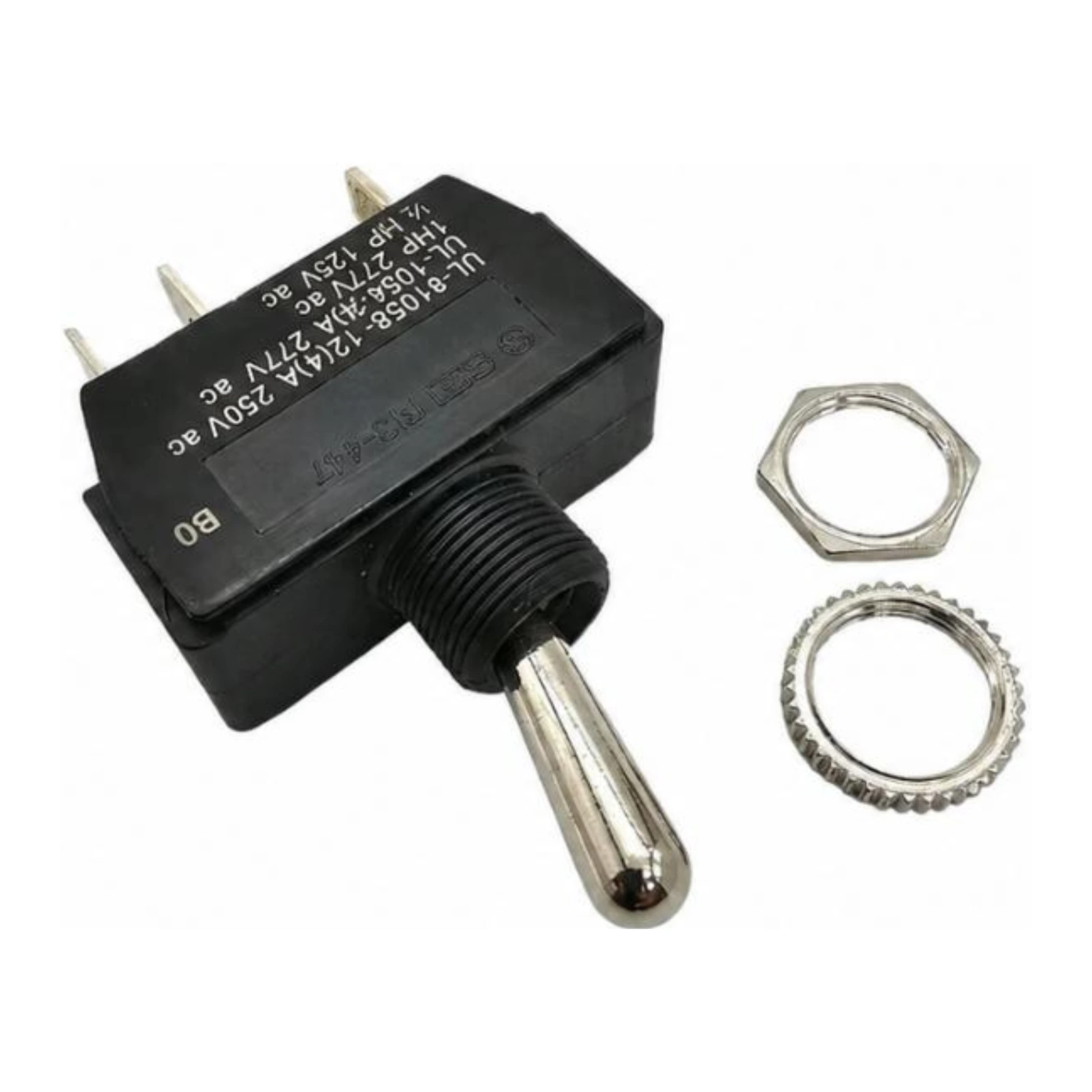 Marine Toggle Switch R13-447 SPDT IP56 hardware view