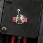 Toggle switch installed on 4x4 off-road auxiliary switch panel