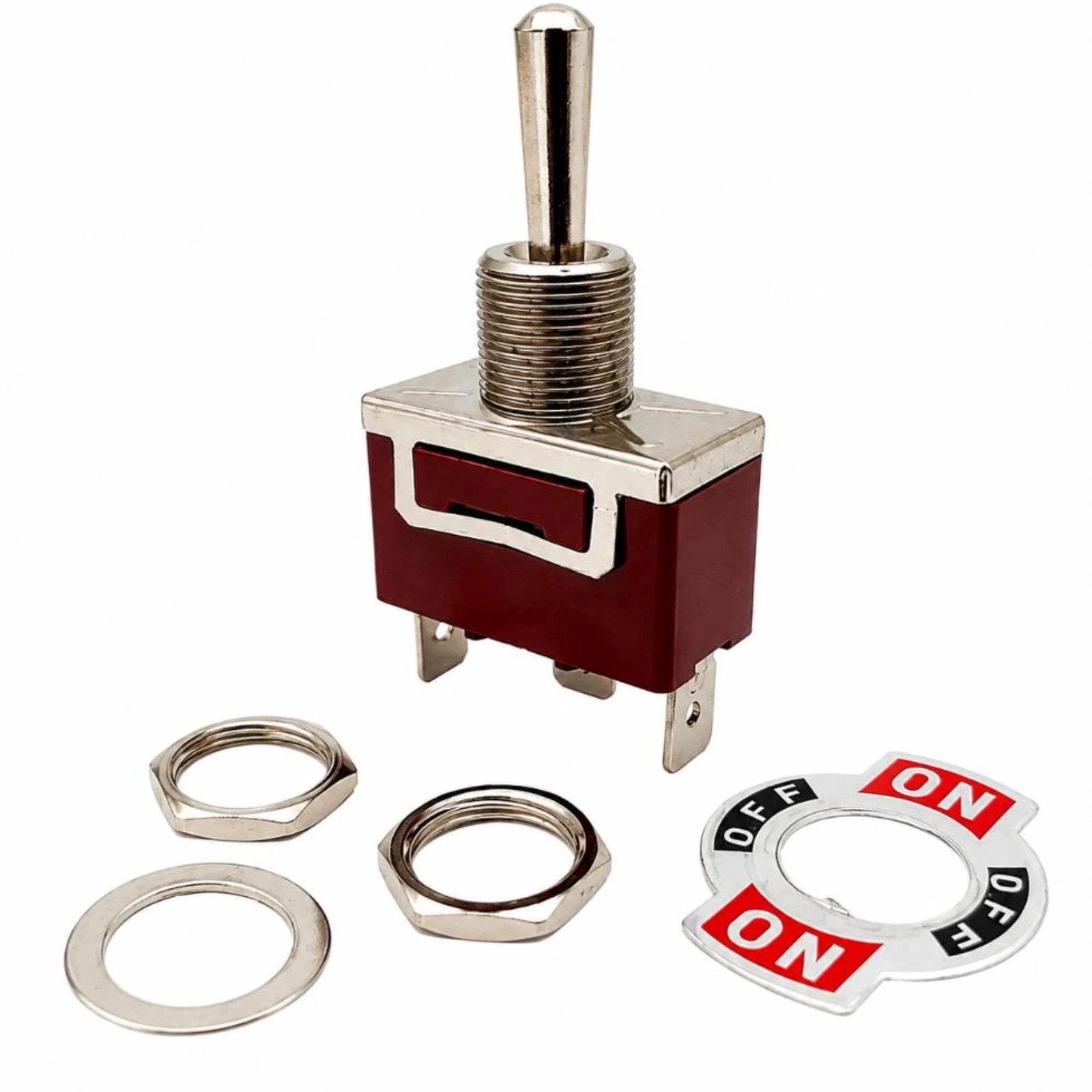 Toggle Switch TS-101 with mounting hardware