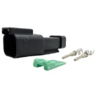 DEUTSCH DT04-2P two-way receptacle half kit with crimp contacts
