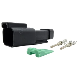 DEUTSCH DT04-2P two-way receptacle half kit with crimp contacts