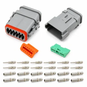 DEUTSCH DT12-1-E008 – DT Series 12-Way Full Connector Kit – Heatshrink Adapter, Solid contacts