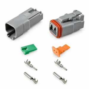 DEUTSCH DT2 – DT Series 2-Way Full Connector Kit – F-crimp contacts