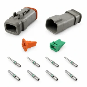 DEUTSCH DT4-1-E008 – DT Series 4-Way Full Connector Kit – Heatshrink Adapter, Solid contacts