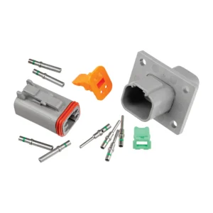 DEUTSCH DT4-1-L012 DT 4-Way Full Connector Kit – Flange Mount, Solid contacts