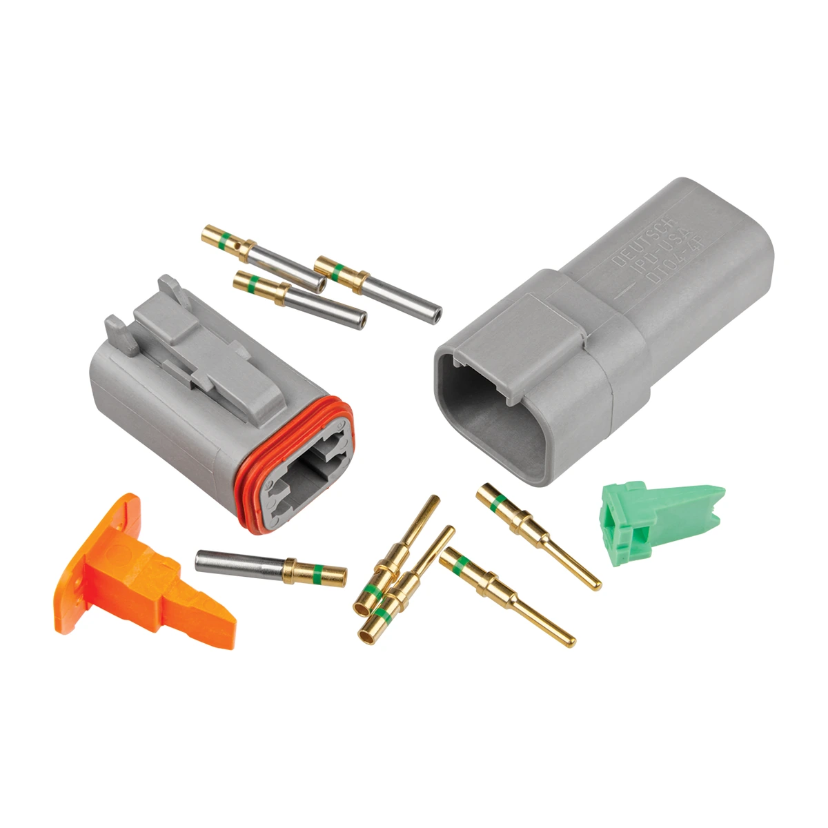 alna-dt4-4-genuine-connector-kit DEUTSCH DT4-4 DT 4-Way Full Connector Kit – Gold-plated solid contacts