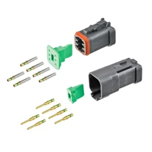 DEUTSCH DT6-4-CAT 6-way CAT Spec full connector kit with gold contacts