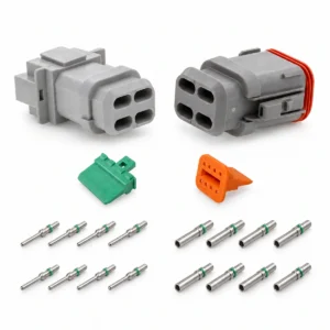 DEUTSCH DT8-1-E008 – DT Series 8-Way Full Connector Kit – Heatshrink Adapter, Solid contacts