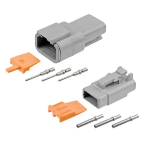 DEUTSCH DTM3-1 3-way DTM full connector kit with housings wedgelocks and contacts