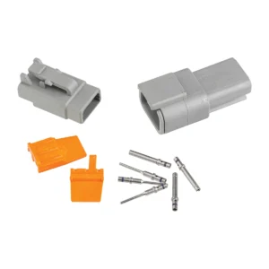 DEUTSCH DTM3-2 DTM 3-Way Full Connector Kit – Purple-band solid contacts