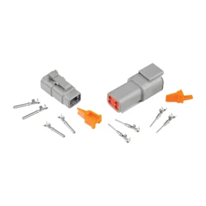DEUTSCH DTM4-F DTM 4-Way Full Connector Kit – F-crimp contacts