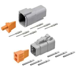 DEUTSCH DTM6-1 6-way DTM full connector kit with housings wedgelocks and contacts