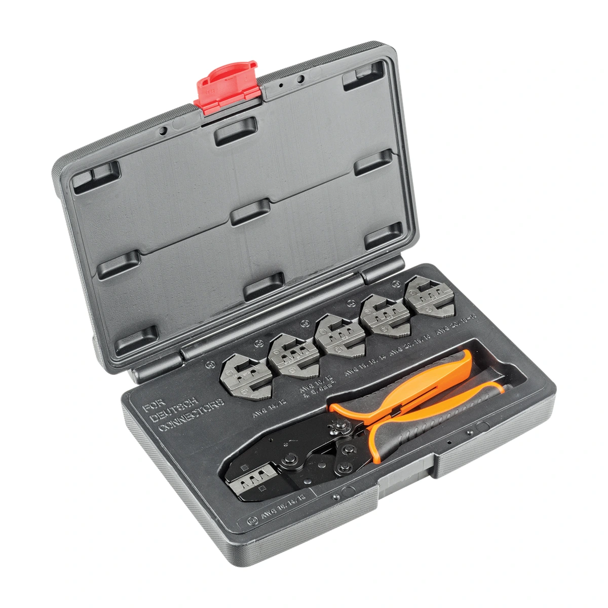 deutsch-d7000-tool-alna DEUTSCH D7000 – F-Crimp Ratchet Crimping Tool Kit – 6 Dies