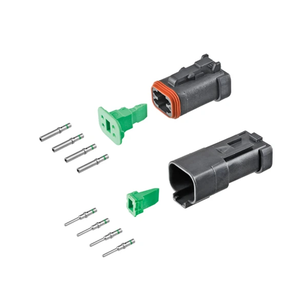 DEUTSCH DT4-1-CAT Full Connector Kit DEUTSCH DT4-1-CAT four-way CAT Spec connector kit with green-band contacts