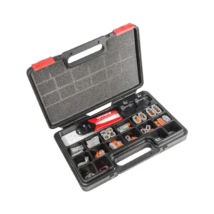 DEUTSCH DTMKIT-2 DTM Connector Assortment Kit, Solid Contacts & Tool in an organised storage case