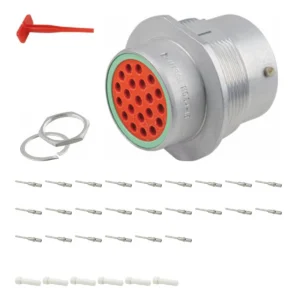 DEUTSCH M34-18-21PN 21-way HD30 receptacle connector half kit with pin contacts and supplied accessories