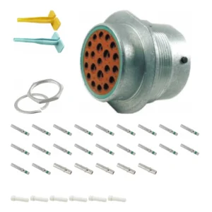DEUTSCH M34-24-21SN 21-way HD30 receptacle connector half kit with socket contacts and supplied accessories