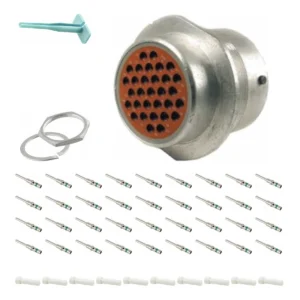DEUTSCH M34-24-31PT 31-way HD30 receptacle connector half kit with pin contacts and supplied accessories