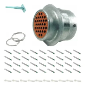 DEUTSCH M34-24-31ST 31-way HD30 receptacle connector half kit with socket contacts and supplied accessories