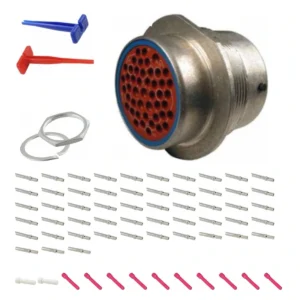 DEUTSCH M34-24-47SE 47-way HD30 receptacle connector half kit with socket contacts and supplied accessories