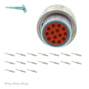 DEUTSCH M36-18-14PE 14-way HD30 plug connector half kit with pin contacts and supplied accessories