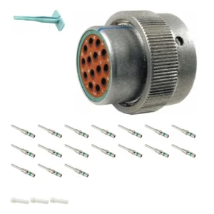 DEUTSCH M36-18-14PN 14-way HD30 plug connector half kit with pin contacts and supplied accessories