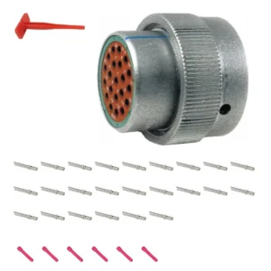 DEUTSCH M36-18-21SN 21-way HD30 plug connector half kit with socket contacts and supplied accessories