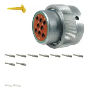 DEUTSCH M36-18-8PN 8-way HD30 plug connector half kit with pin contacts and supplied accessories