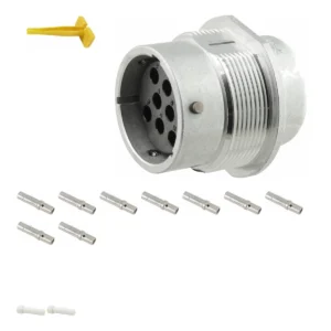 DEUTSCH M36-18-8SN 8-way HD30 plug connector half kit with socket contacts and supplied accessories