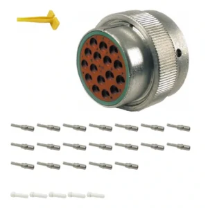 DEUTSCH M36-24-16PN 16-way HD30 plug connector half kit with pin contacts and supplied accessories