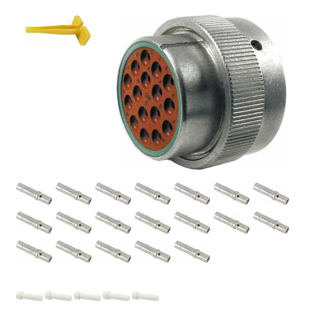 DEUTSCH M36-24-16SN HD30 kit DEUTSCH M36-24-16SN 16-way HD30 plug connector half kit with socket contacts and supplied accessories