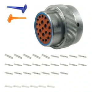 DEUTSCH M36-24-21SE 21-way HD30 plug connector half kit with socket contacts and supplied accessories