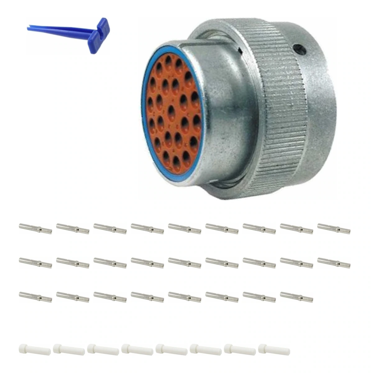 DEUTSCH M36-24-23SE HD30 kit DEUTSCH M36-24-23SE 23-way HD30 plug connector half kit with socket contacts and supplied accessories