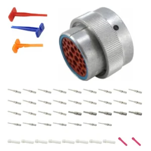 DEUTSCH M36-24-29PE 29-way HD30 plug connector half kit with pin contacts and supplied accessories