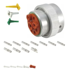 DEUTSCH M36-24-9SN 9-way HD30 plug connector half kit with socket contacts and supplied accessories